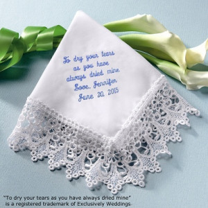 Venise Lace Wedding Handkerchief