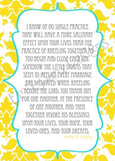 5x7 Prayer Quote by Gordon B Hinckley by EmilyJaneDesignsInc. , via ...