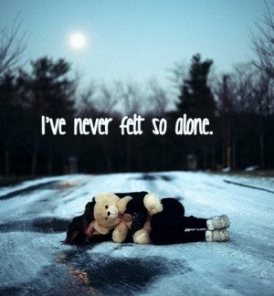 Alone - quotes Photo
