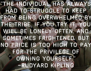 Friedrich Nietzsche Rudyard Kipling on Conformity (UPDATED)