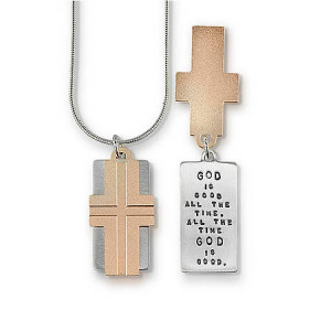 God is Good All the Time, Inspirational Quote Necklace Jewelry
