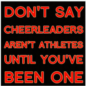 It IS a sport !(: cheerleading quote