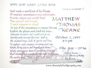 Baby Boy Birth Certificate