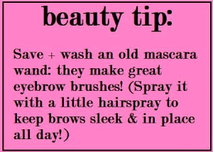 Beauty Tip: Save Old Mascara Wand