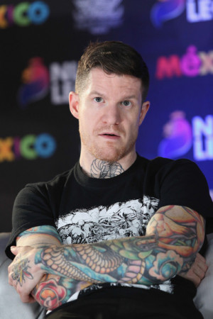... andy hurley andy hurley of fall out boy attends a press conference