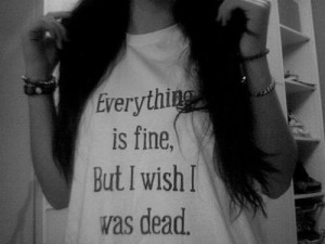 wish I was dead. | via Tumblr