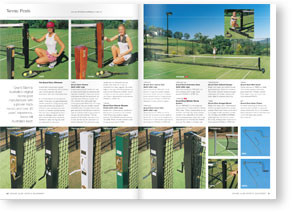 Grand Slam Sports Star Tennis Posts – Powdercoated fittings (black)