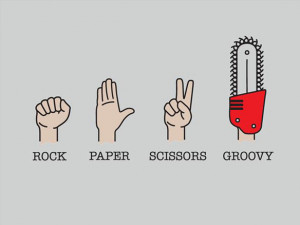 game of rock paper scissors gets a deadite twist with the evil dead ...