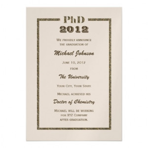 phd_doctoral_graduation_announcement_metallic ...