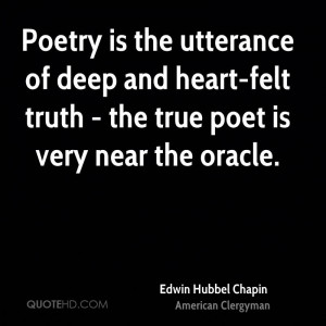 Edwin Hubbel Chapin Poetry Quotes