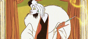 disney smoking 101 dalmatians cruella de vil animated GIF