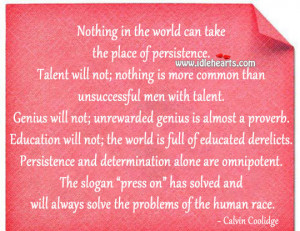 IdleHearts / Quotes / Persistence And Determination Alone Are ...