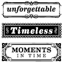 Inkadinkado Clear Mini Stamps – Timeless Phrases