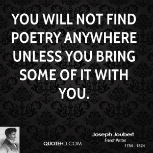 Joseph Joubert Poetry Quotes