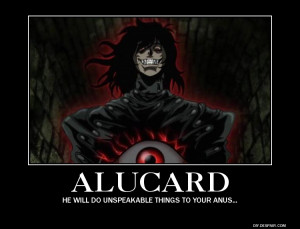 Slender Man does what? Terrorize kids? Thats what Alucard would call a ...