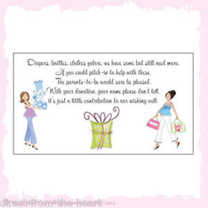 Details about 50 x Cute Baby Shower Wishing Well Card Boy Girl unisex