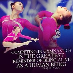 Competing in gymnastics is the greatest reminder of being alive as a ...