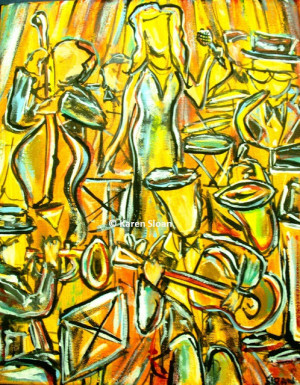 Sophisticated Lady - Jazz art at Wall Flower Studio