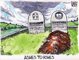 Cartoon: Frank McCourt, Ashes to Ashes