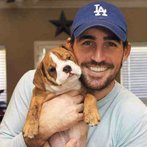 Jake with his dog... my kind of man!!!!