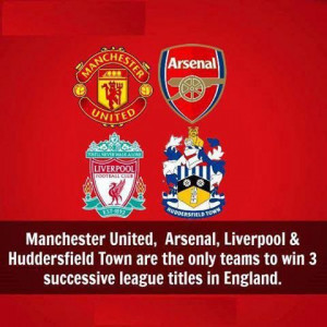 Manchester United, Arsenal, Liverpool & Huddersfield