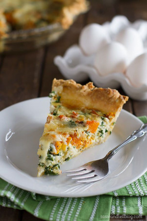 Quiche Recipe with Butternut Squash and Kale - a perfect breakfast or ...