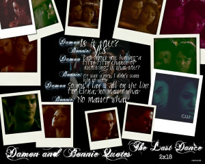 ... Bonnie Damon and Bonnie Quotes: Season Two 2x18 The Last Dance Part 1