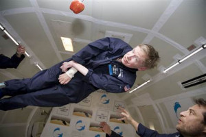 Hawking goes zero-G: ‘Space, here I come’