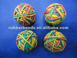 rubber string balls Color small bouncy rubber band ball for hair ite