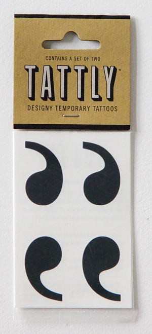 ... , Tattly Air Quotes Temporary Tattoos [Quotation marks], 2013
