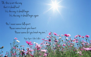 Begin Again by Colbie Caillat lyrics.