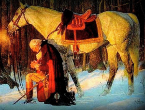 Painting: George Washington Praying at Valley Forge,