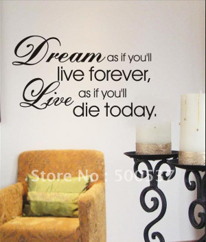 Fashion 60*80cm Vinyl Wall Quote ,waiting room decorative wall quote ...