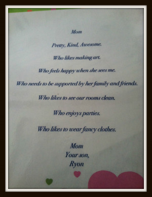 Related poetry about mothers for mom from day poems son viewing ...