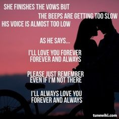 Forever and always by Parachute lyric