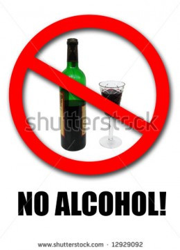 say no to alcohol