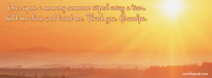 Once Upon A Memory Grandpa Facebook Cover Layout