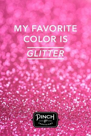 Hot pink glitter Bebe'!!! Love pink glitter even better!!!