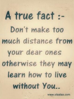 Dont make too much distance
