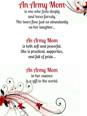 For my sissy missing her baby at boot camp. Army Mom , lovely ...