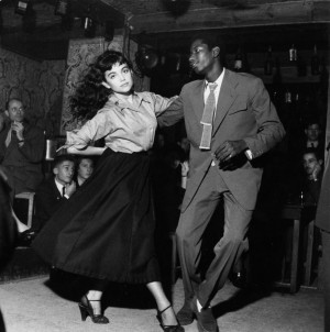 couple dancing in a 1950's 