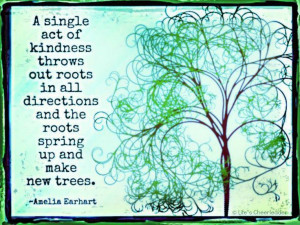Daily quote. Small acts of kindness.