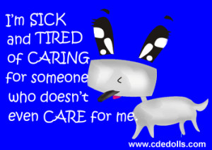 not caring quotes photo: I'm sick & tired of caring.... Icon ...