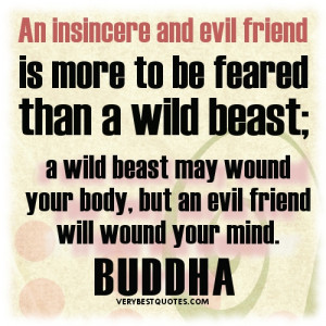 picture quotes on friendship – An insincere and evil friend is more ...
