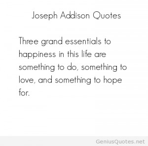 Joseph Addison saying