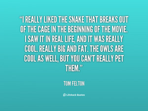 really liked the snake that breaks out of the cage in the beginning ...