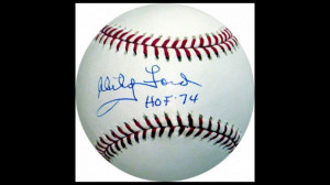 Whitey Ford Autographed Baseball