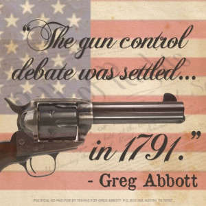 The gun control debate was settled...in 1791.
