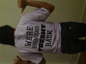 is the back of our freshman class shirt. Everyone loves the tee shirts ...