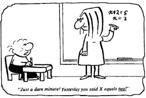 Here are a few more math comic strips for you to enjoy. Click on them ...